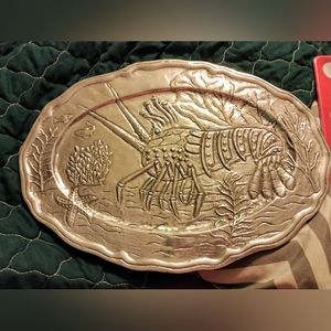 Aluminum Chromed Lobster Platter